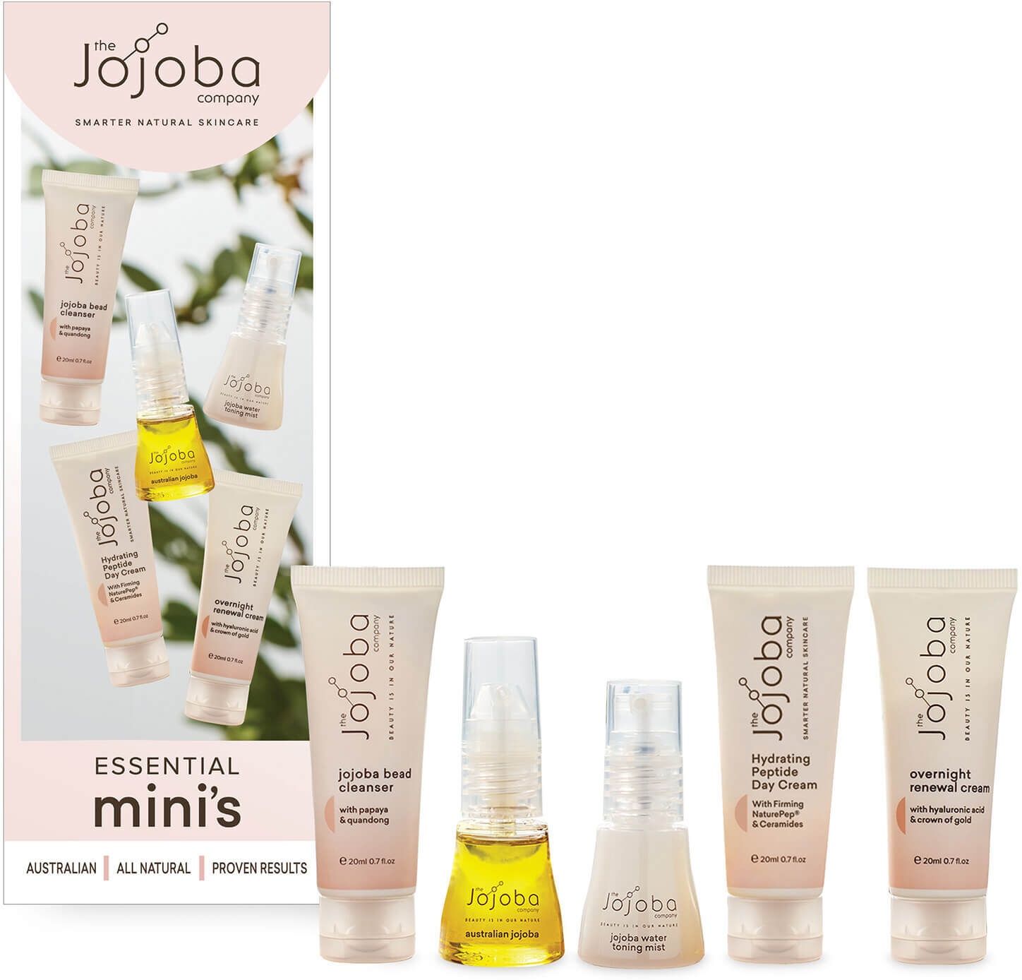 The Jojoba Company Essential Mini's Set (Worth $67.00)