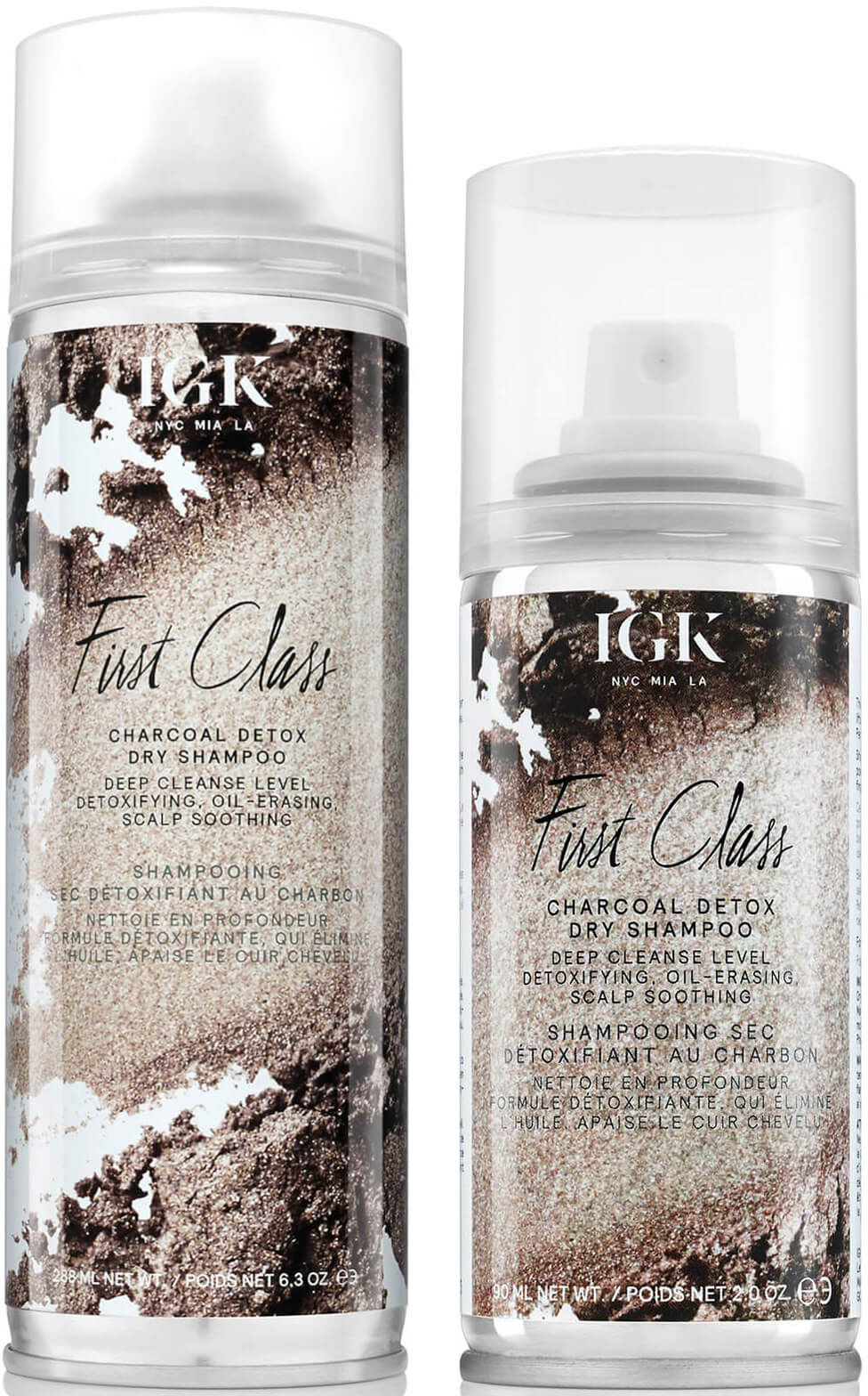 IGK First Class Charcoal Detox Dry Shampoo Home and Away Duo