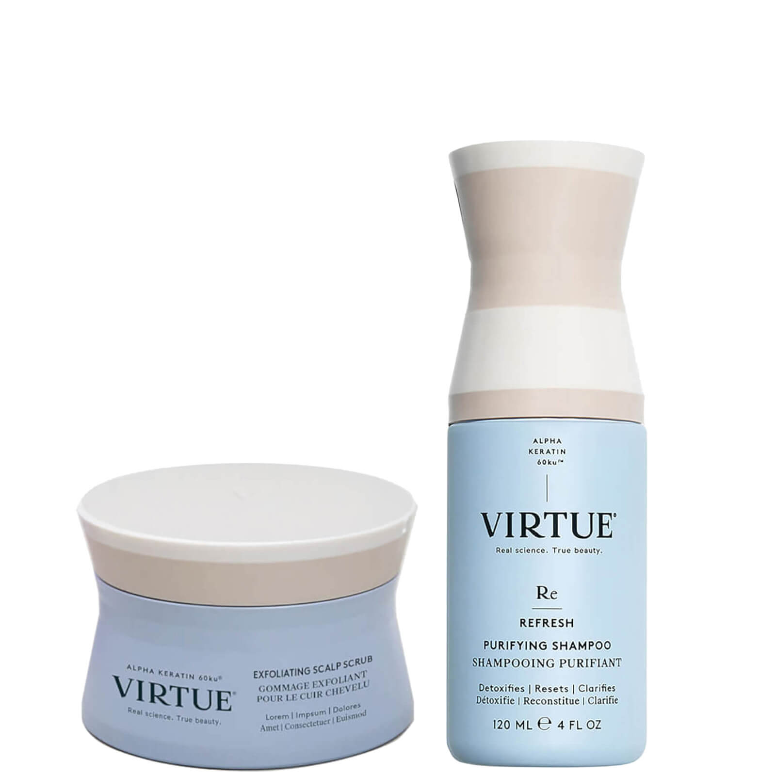 VIRTUE Purifying and Exfoliating Scalp Duo