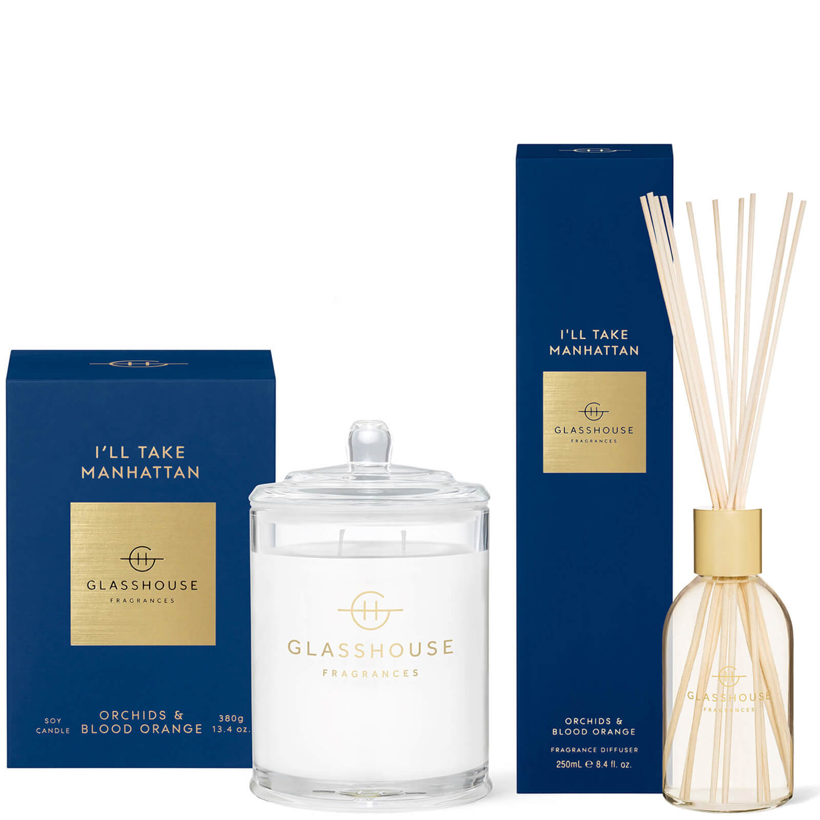 Glasshouse Fragrances Glasshouse I'll Take Manhattan Candle and Liquid Diffuser