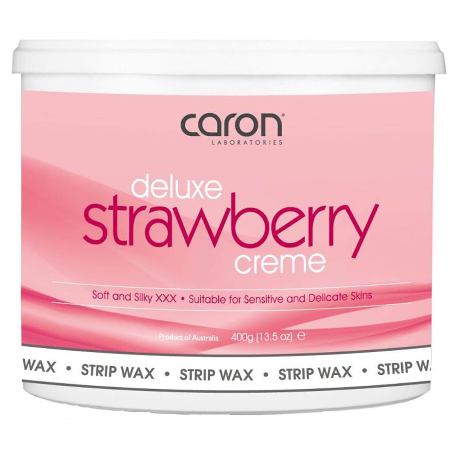 Caron Strawberry Creme Microwaveable Strip Wax 400ml