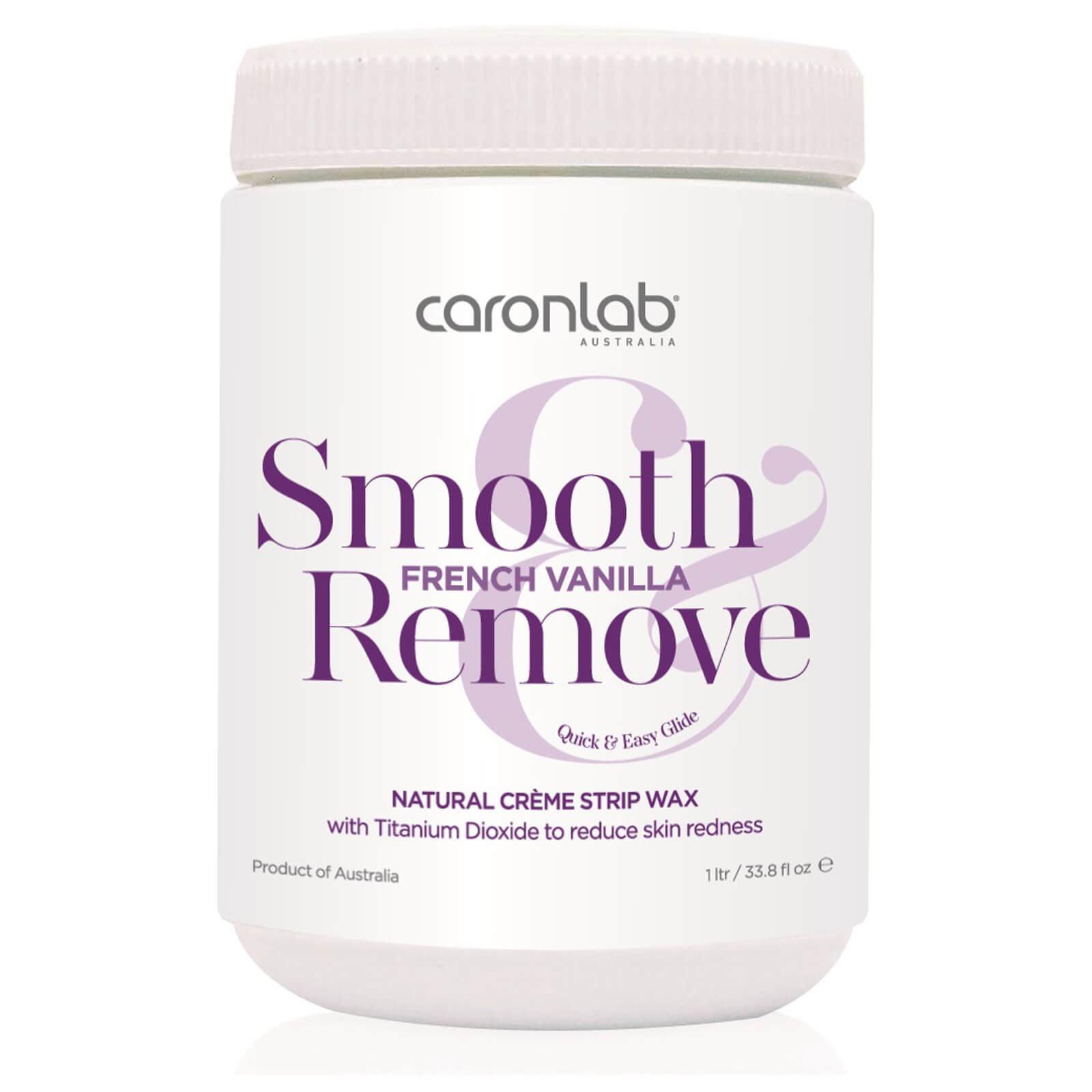 Caronlab Smooth And Remove French Vanilla Natural Creme Strip Wax 800g