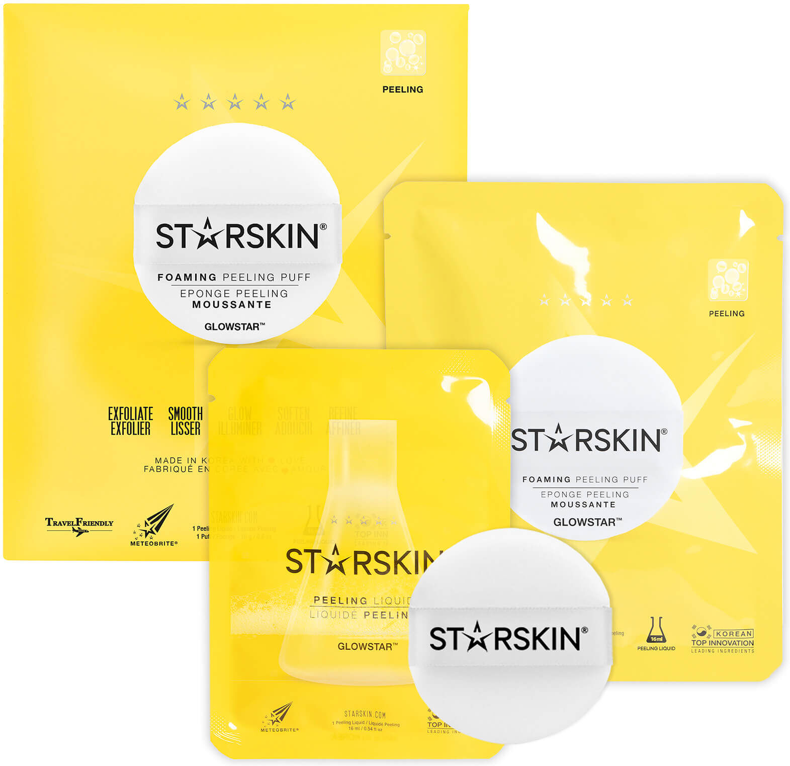 STARSKIN Glowstar Foaming Peeling Puff