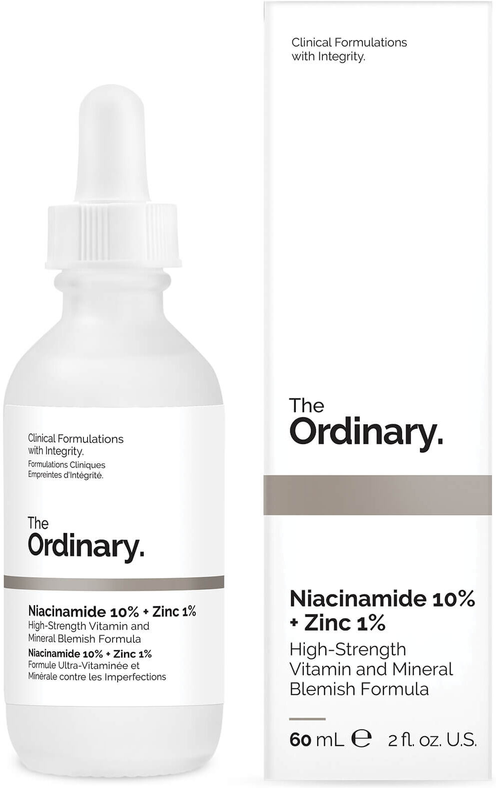 The Ordinary Supersize Niacinamide 10% + Zinc 1% High Strength Vitamin and Mineral Blemish Formula 60ml