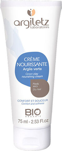 Argiletz Crème Nourrissante Argile Verte Pieds Secs 75ml