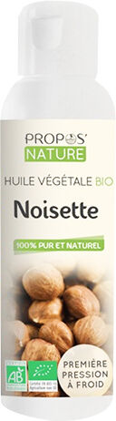 Propos'Nature Propos' Nature Aroma-Phytothérapie Huile Végétale Noisette Bio 100ml