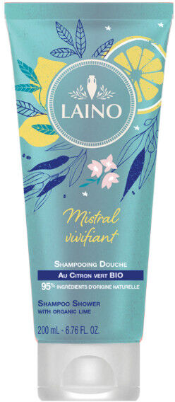 Laino Mistral Vivifiant Shampooing Douche Citron Vert Bio 200ml