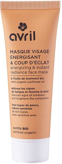 Avril Visage Masque Énergisant et Coup d'Éclat Bio 50ml