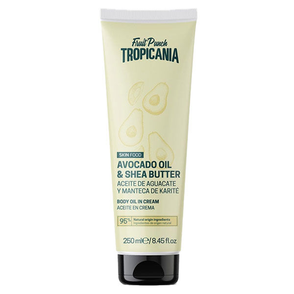 Tropicania Soin Crème Corps Huile Avocat Beurre de Karité 250ml