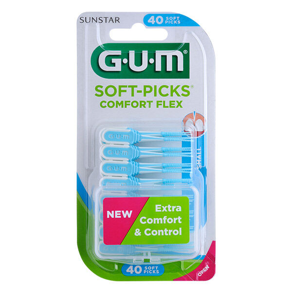 Gum Brossette Interdentaire Soft Picks Comfort Flex Small 40 unités