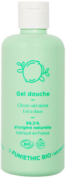 Fun!Ethic Gel Douche Extra-Doux Citron Verveine Bio 250ml