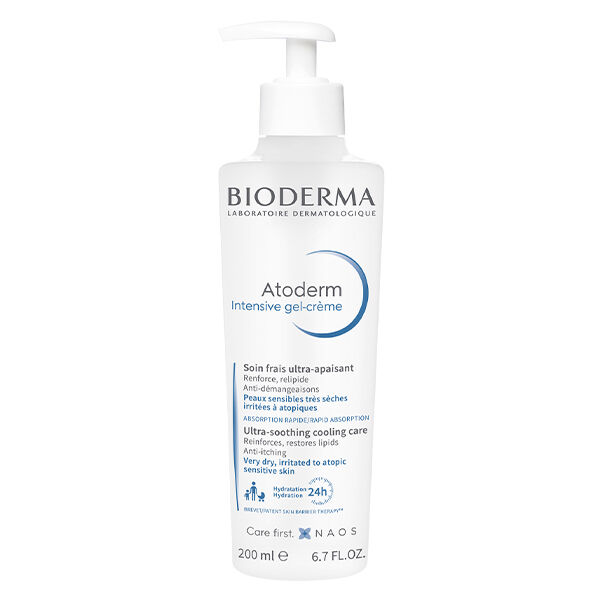 Bioderma Atoderm Intensive Gel-Crème Frais Apaisant Peaux Très Sèches Atopiques 200ml