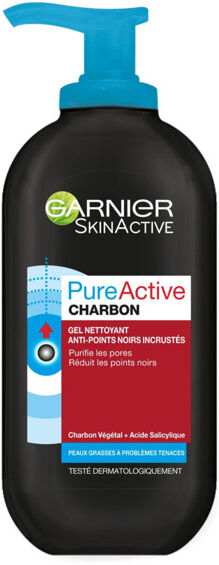 Garnier PureActive Charbon Gel Nettoyant 200ml