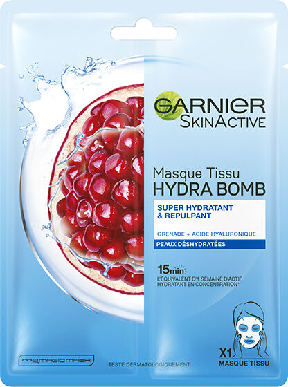 Garnier Skinactive Hydra Bomb Masque Tissu Grenade