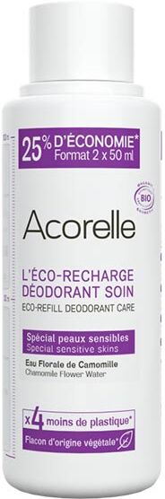 Acorelle Eco-Recharge Déodorant Soin Peau Sensible Bio 100ml