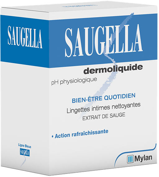 Saugella Dermoliquide Lingette Intime Nettoyante 10 unités