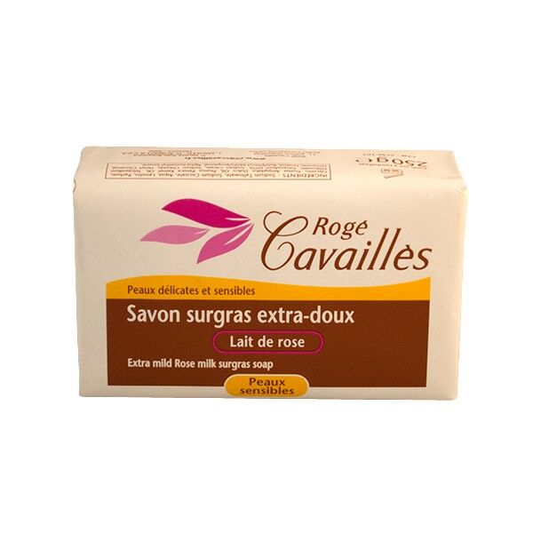 Rogé Cavaillès Savon surgras Extra Doux Lait de Rose 250g