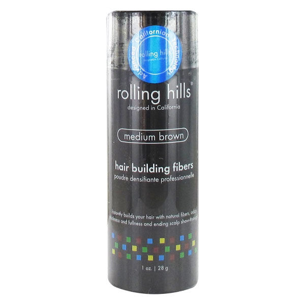 Rolling Hills Hair Building Fibers Poudre Densifiante Marron Moyen 28g