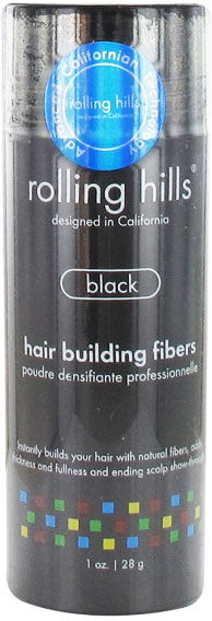 Rolling Hills Hair Building Fibers Poudre Densifiante Noir 28g