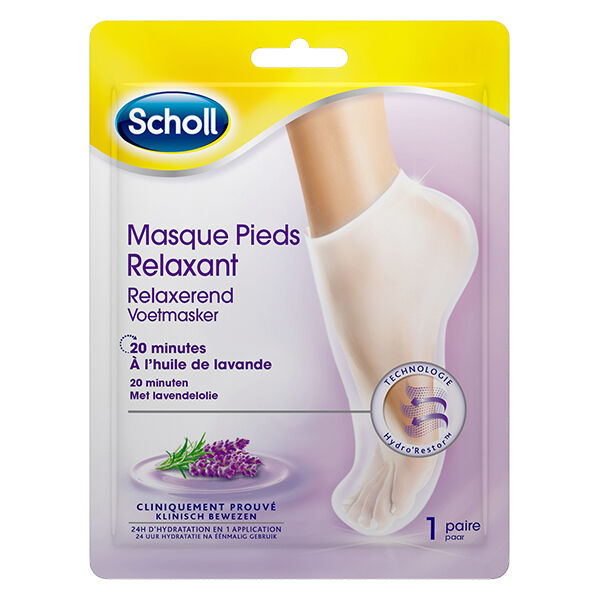 Scholl Masque Pieds Relaxant Lavande 1 paire