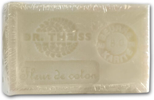 Dr Theiss Savon de Marseille-Fleur de Coton + Beurre de Karité Bio 125g