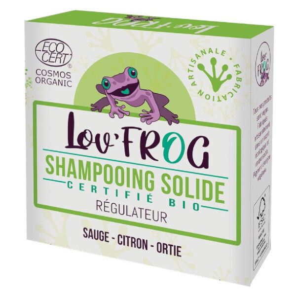 Lov'FROG Shampooing Solide Régulateur Bio 50g