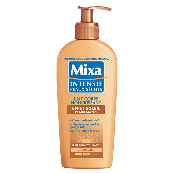 Mixa Corps Lait Nourrissant Effet Soleil Peaux Mates 250ml