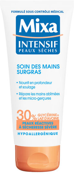 Mixa Corps Soin des Mains Surgras Peaux Réactives à Sécheresse Sévère 100ml