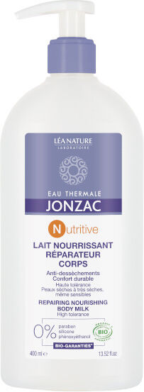 Jonzac Nutritive Lait Nourrissant Réparateur Corps Bio 400ml