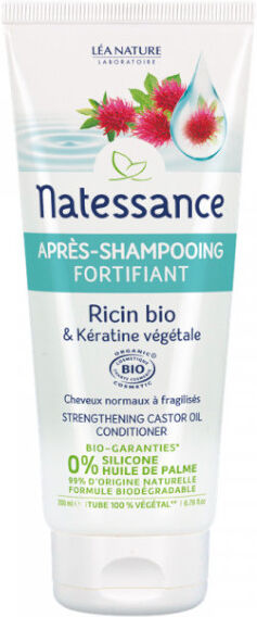 Natessance Après-Shampooing Fortifiant Ricin Bio et Kératine Végétale 200ml