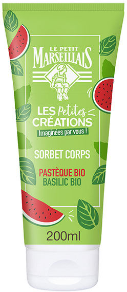 Le Petit Marseillais Les Petites Créations Sorbet Corps Pastèque et Basilic Bio 200ml