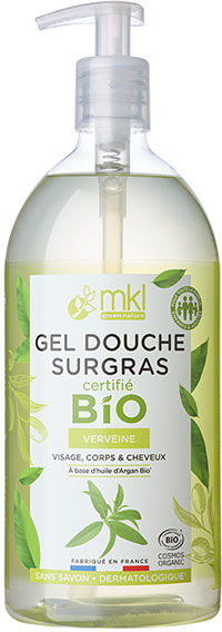 MKL Green Nature Gel Douche Surgras Verveine Bio 1L