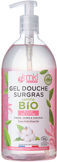 MKL Green Nature Gel Douche Surgras Fleur de Coton Bio 1L