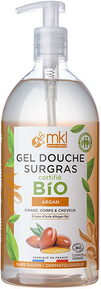 MKL Green Nature Gel Douche Surgras Argan Bio 1L