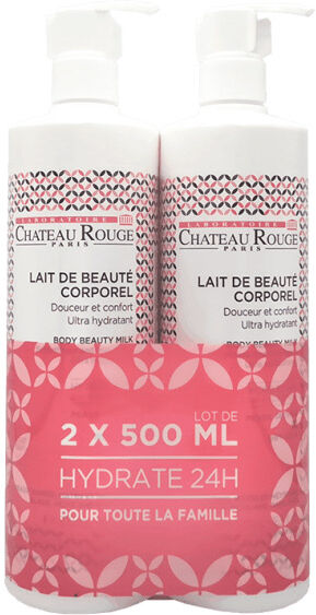 Château Rouge Lait de Beauté Corporel Ultra Hydratant 2X500ml