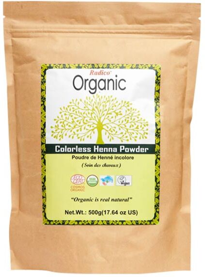 Radico Organic Poudre Indienne Henné Incolore Bio 500g