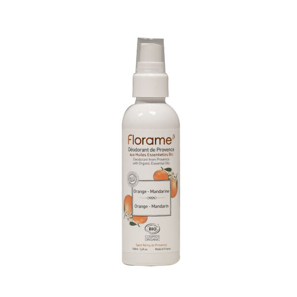 Florame Corps Déodorant Spray Orange Mandarine Bio 100ml