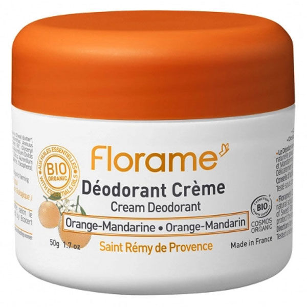 Florame Corps Déodorant Crème Orange-Mandarine 50g