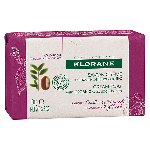 Klorane Beurre de Cupuaçu Savon Crème Parfum Fleur de Figuier 100g