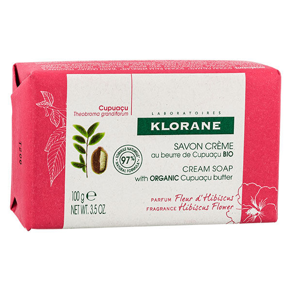 Klorane Beurre de Cupuaçu Savon Crème Parfum Fleur d'Hibiscus 100g