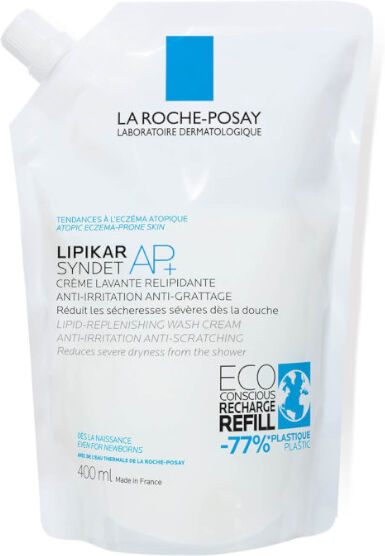 La Roche Posay Lipikar Syndet AP+ Crème Lavante Relipidante Éco Recharge 400ml