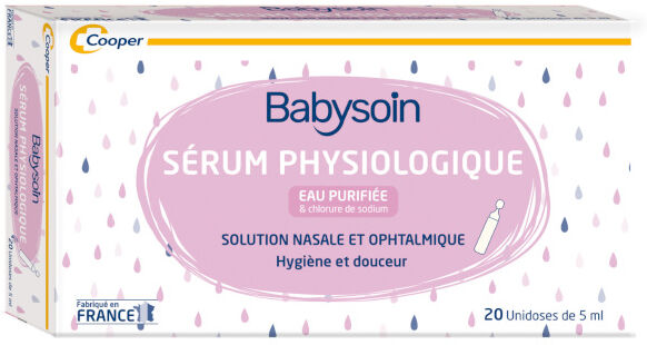 Cooper Babysoin Sérum Physiologique 20 unidoses