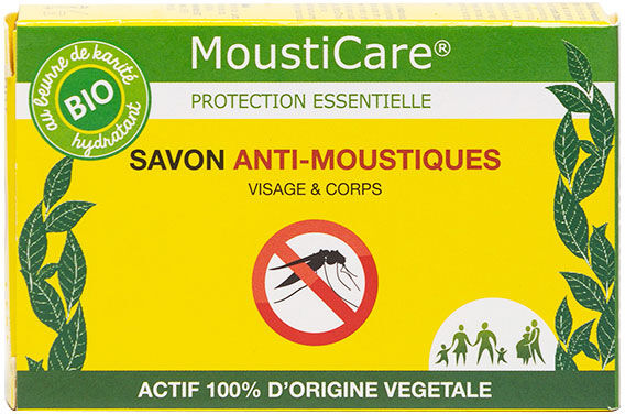 Phyto-Actif Mousticare Savon Anti-Moustiques Bio 100g