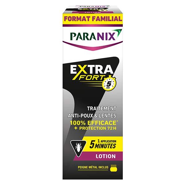 Paranix Extra Fort Lotion Anti-Poux et Lentes 200ml + Peigne