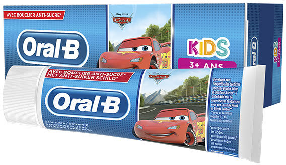 Oral-B Dentifrice Kids +3ans Cars 75ml