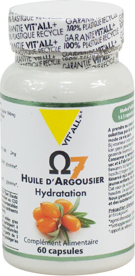 Vit'all+ Oméga 7 Huile d'Argousier 60 capsules