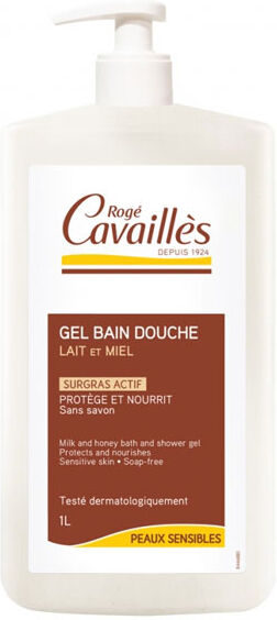 Rogé Cavaillès Gel Bain Douche Lait et Miel 1L