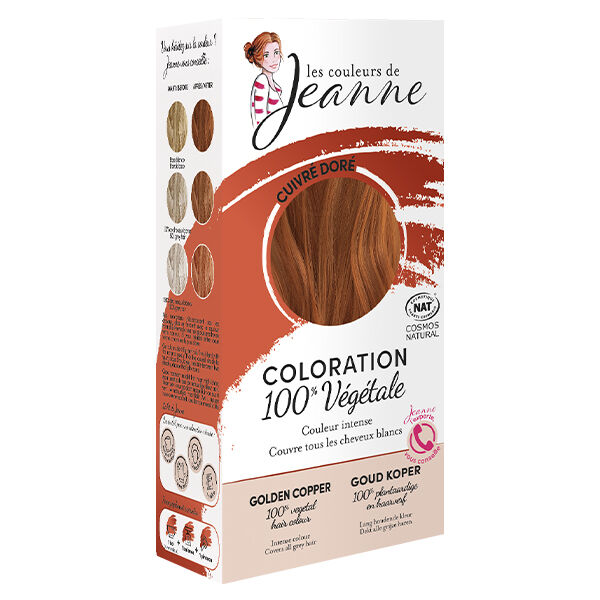 Les Couleurs de Jeanne Coloration Végétale Cuivré Doré Bio 100g