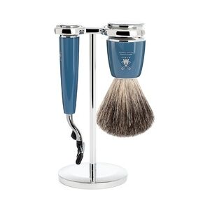 Mühle RYTMO 3-teiliges Rasierset, Reines Dachshaar, mit Gillette® Mach3® Rasur