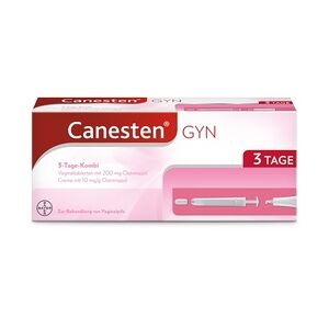 Canesten GYN 3 Tage Kombipackung Vaginaltabletten und Creme zur Behandlung von Vaginalpilz Intimhygiene